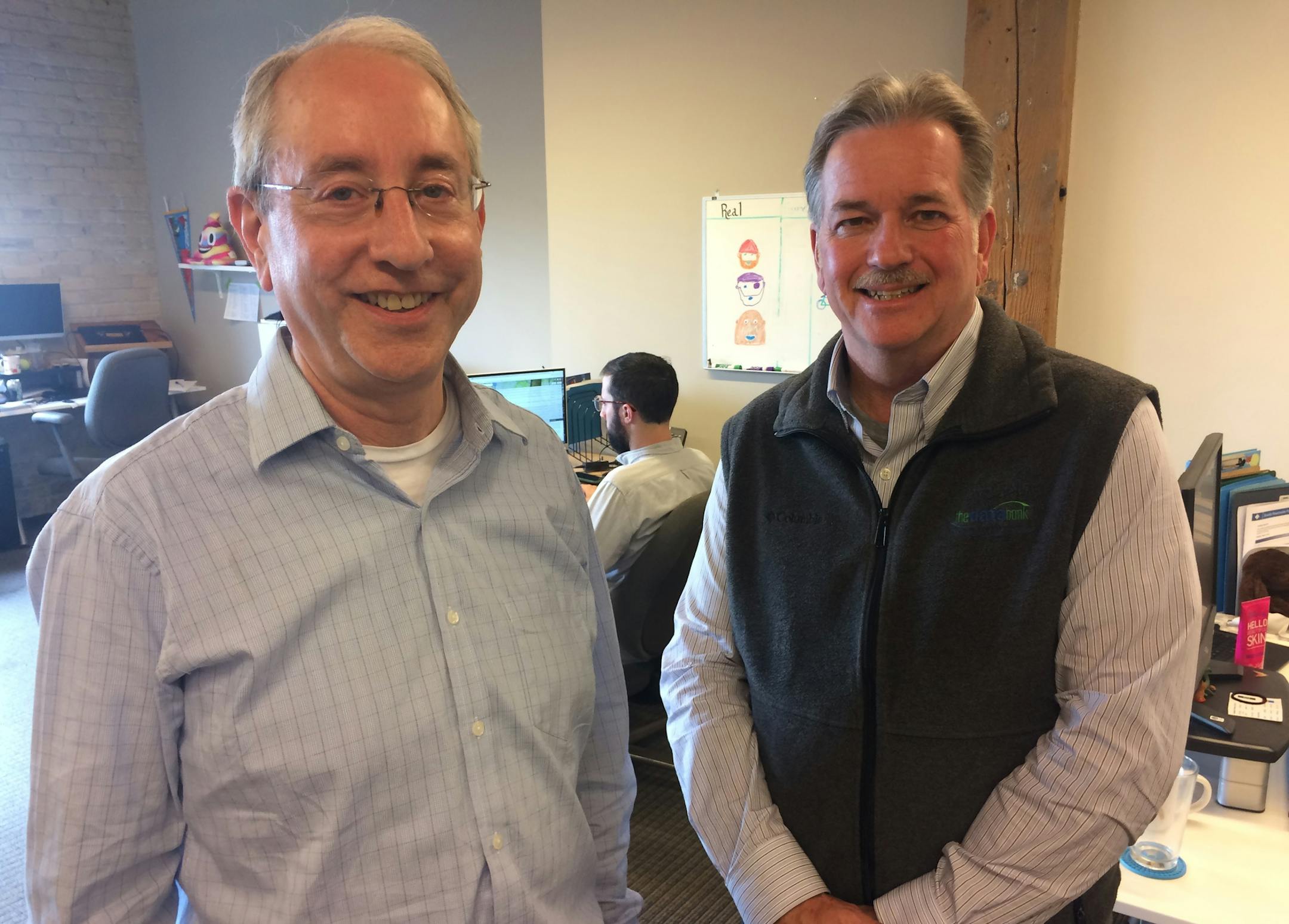 Mark Paquette, chief technology officer, and CEO Chris Hanson are founders of the TheDataBank.
Photo: Neal.St.Anthony@startribune.com