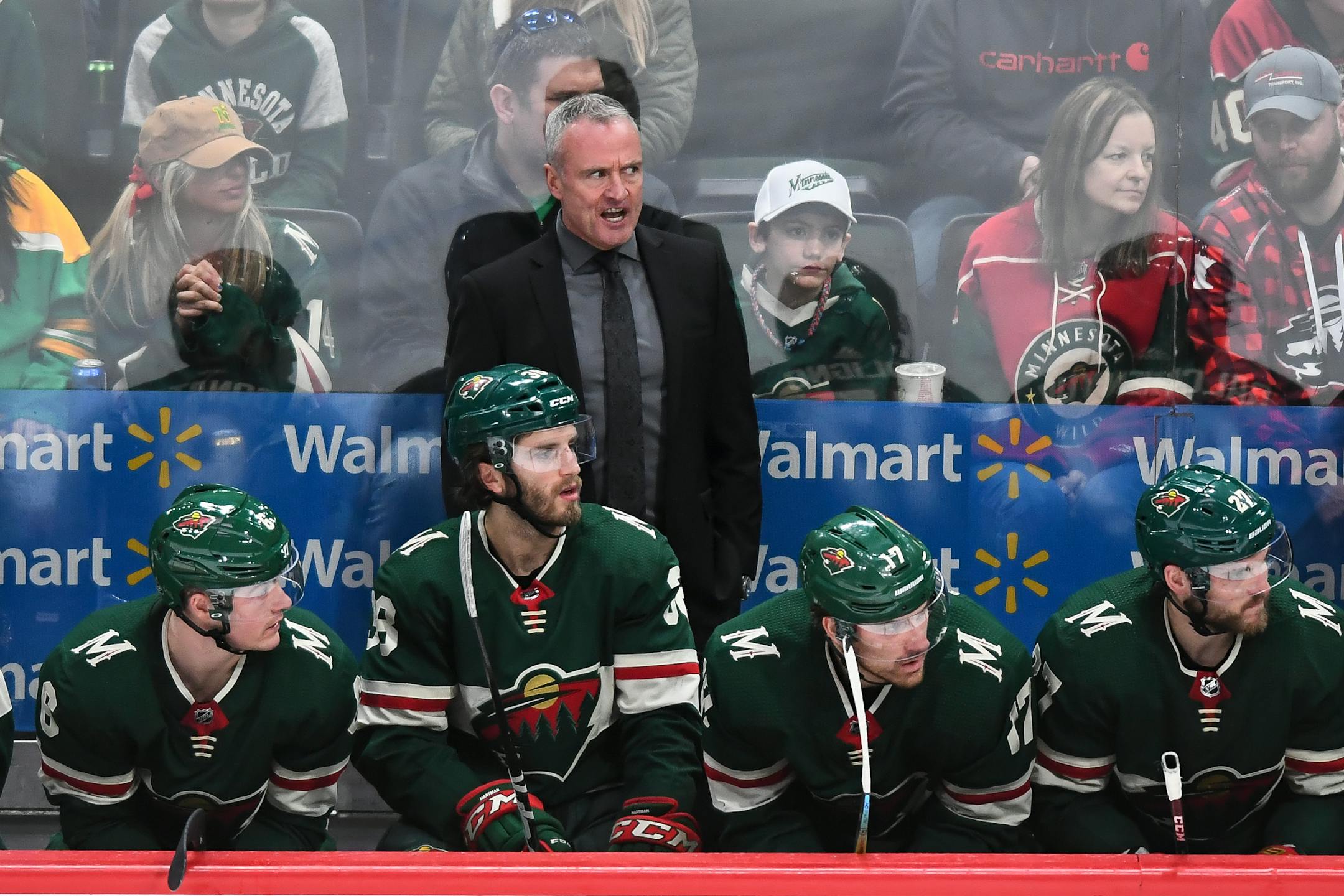 Interim Wild coach Dean Evason is hoping his team has a chance to continue its quest for a playoff spot. ] Aaron Lavinsky • aaron.lavinsky@startribune.com The Minnesota Wild played the Nashville Predators on Tuesday, March 3, 2020 at the Xcel Energy Center in St. Paul, MInn.