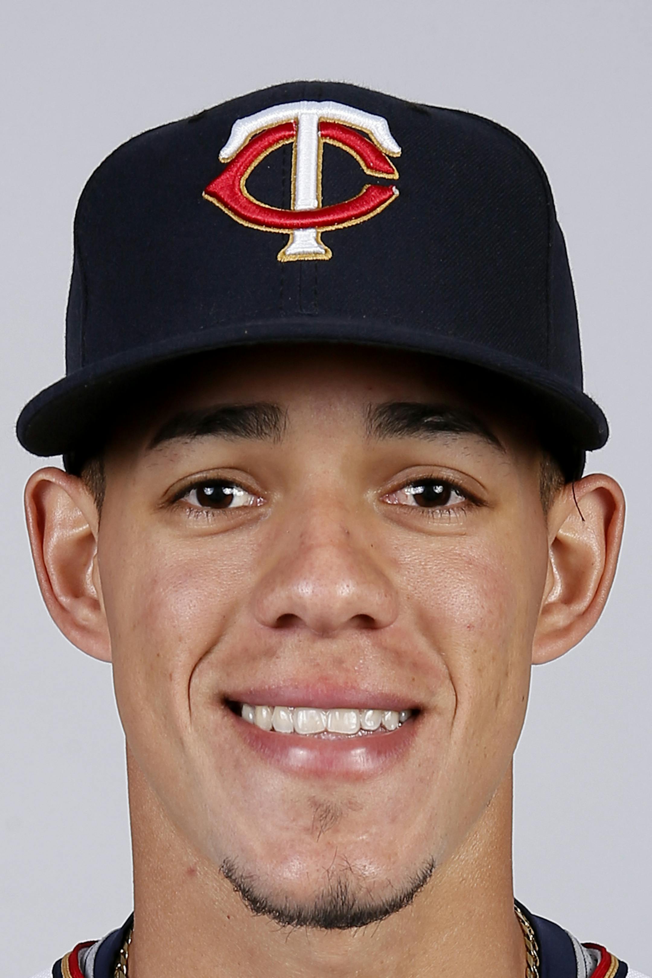 This is a 2015 photo of Jose Berrios of the Minnesota Twins baseball team. This image reflects the Twins active roster as of Tuesday March 3, 2015, when this image was taken. (AP Photo/Tony Gutierrez)