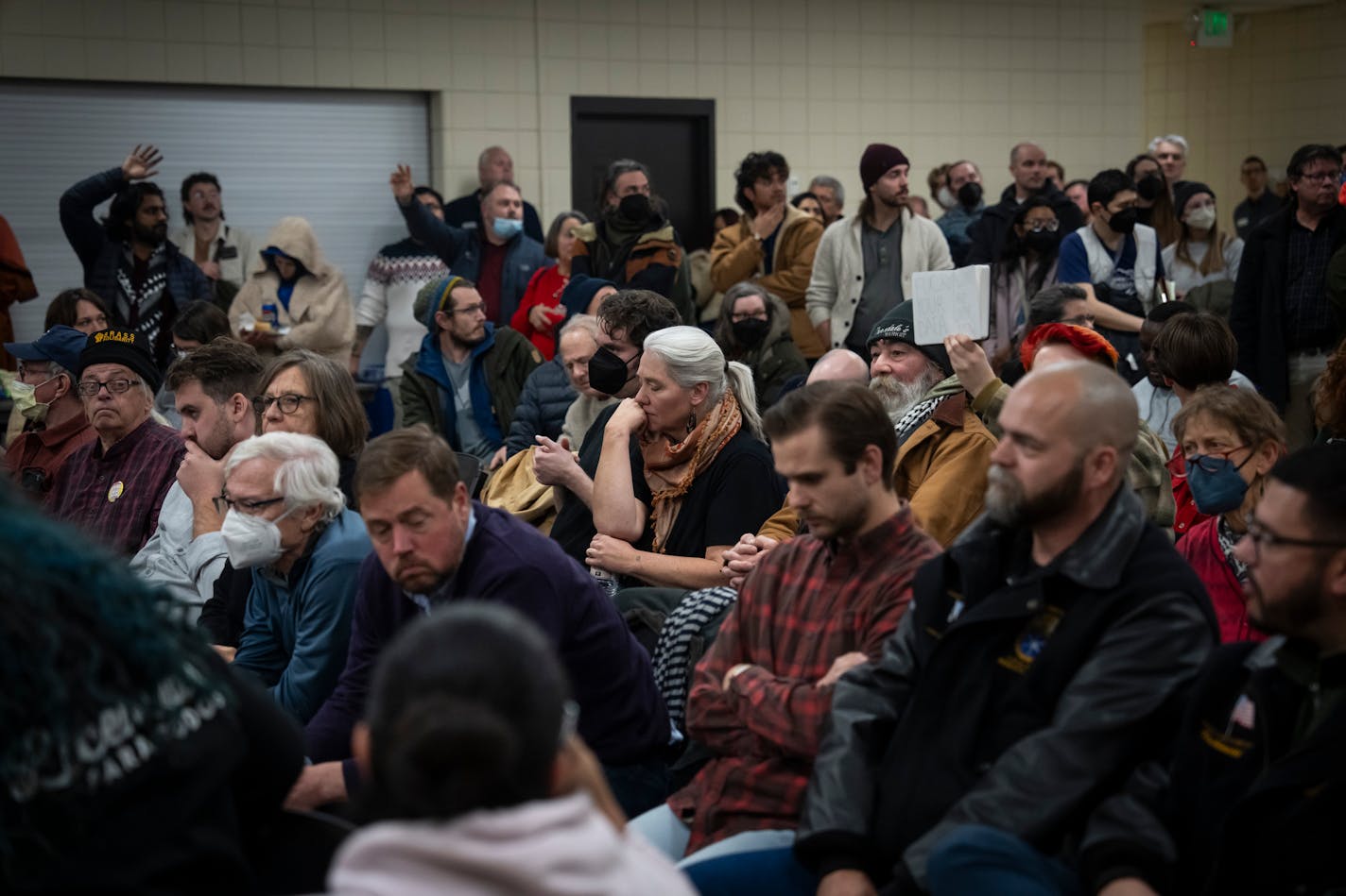 A packed room was frustrated with the lack of answers to their questions during a heated community meeting with the MPCA and the EPA about the Smith Foundry at the Phillips Community Center on Monday, Nov. 27, 2023 in Minneapolis, Minn. ] RENEE JONES SCHNEIDER • renee.jones@startribune.com