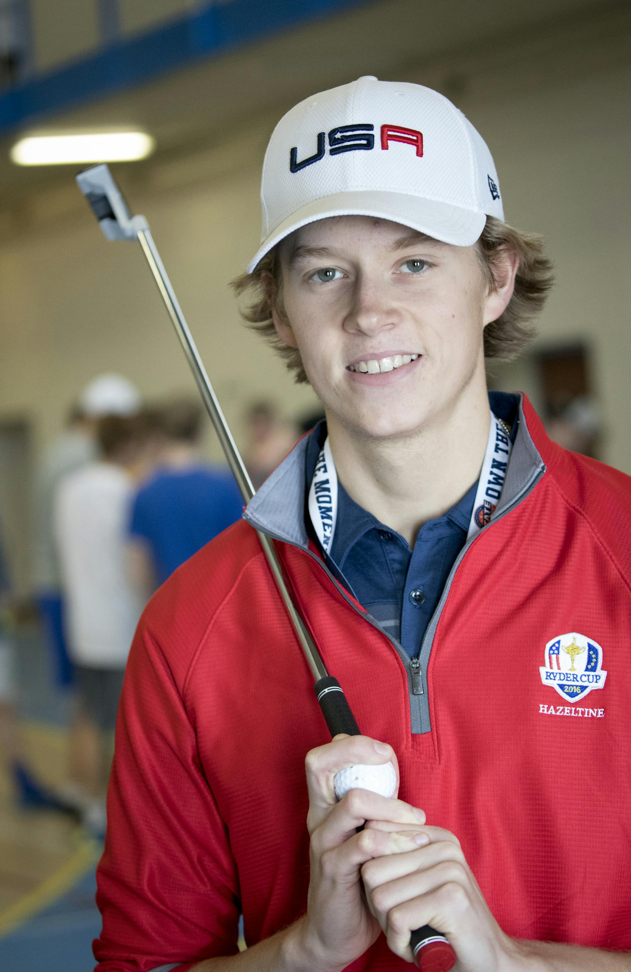 Golfers Nick Dittrich posed for a picture at Hastings High School on Monday, April 16, 2018 in Hastings, Minn. ] RENEE JONES SCHNEIDER • renee.jones@startribune.com