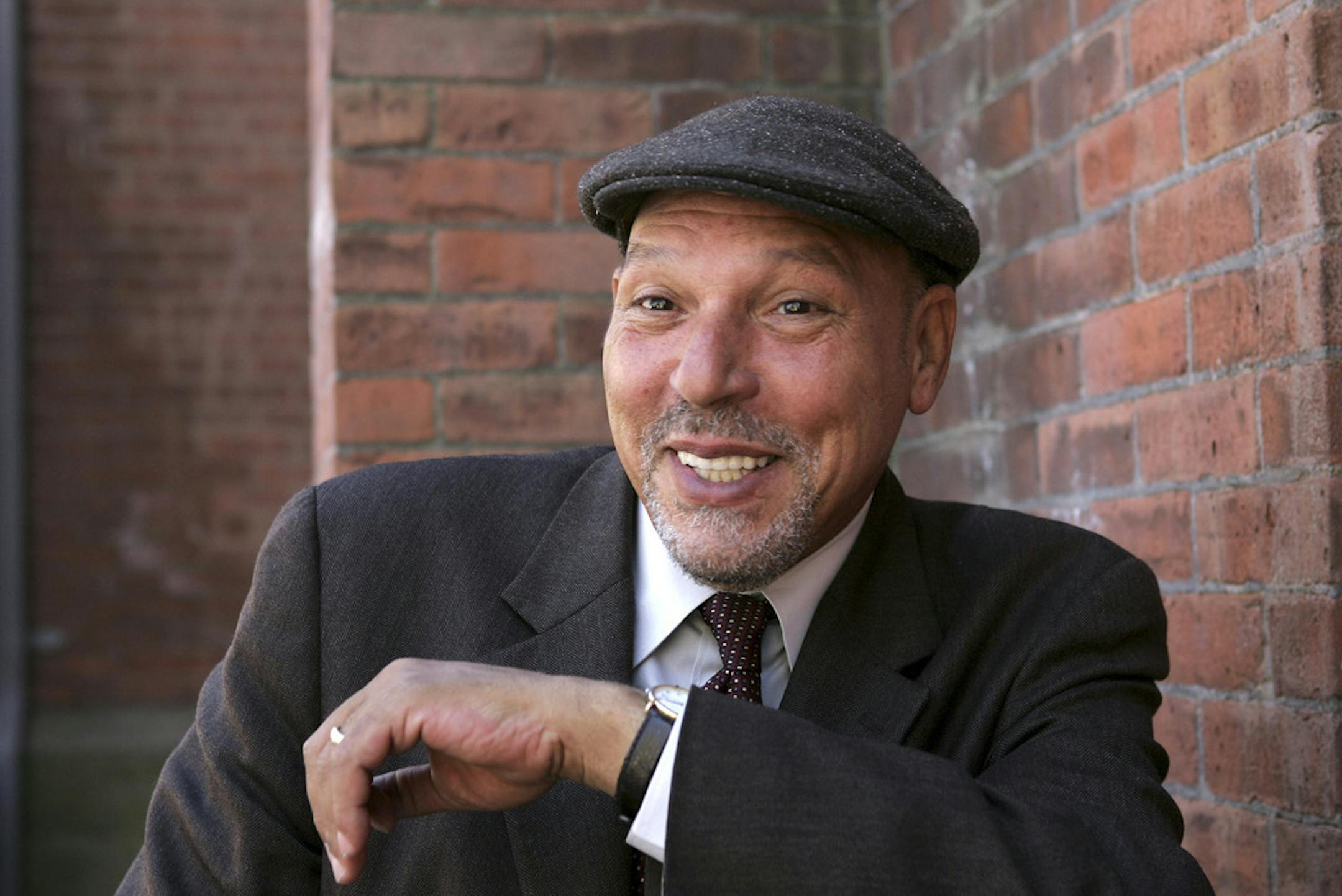 FILE -- (NYT40) NEW HAVEN, Ct. -- May 16, 2007 -- THEATER-WILSON-LEGACY-ADV20-2 -- Playwright August Wilson outside the Yale Repertory Theater in New Haven, Conn., in April 2005. (Sara Krulwich/The New York Times) ORG XMIT: NYT40