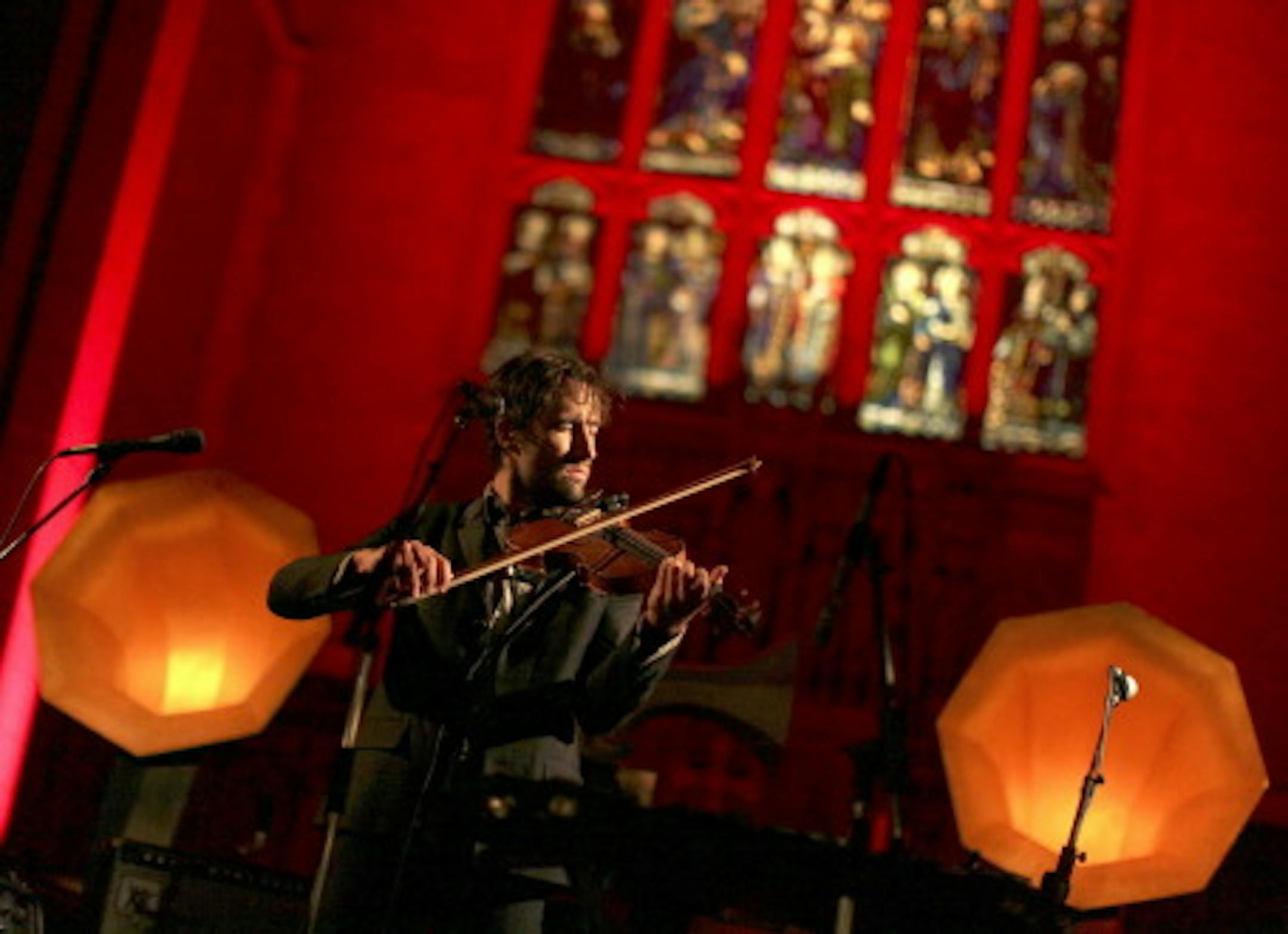 Andrew Bird performed at St. Mark's Episcopal Cathedral last December. / Photo by Tom Wallace