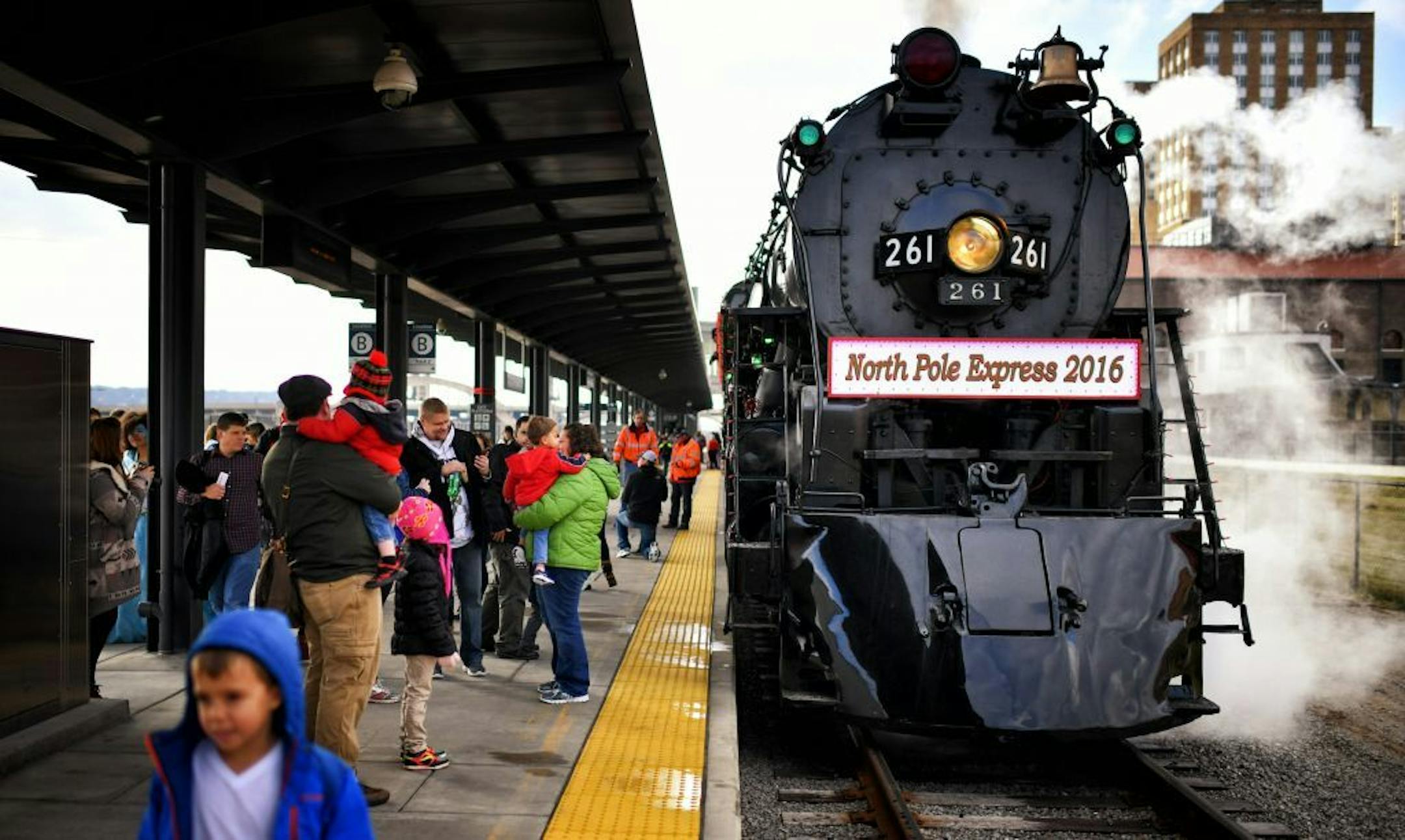 The North Pole Express in St. Paul.