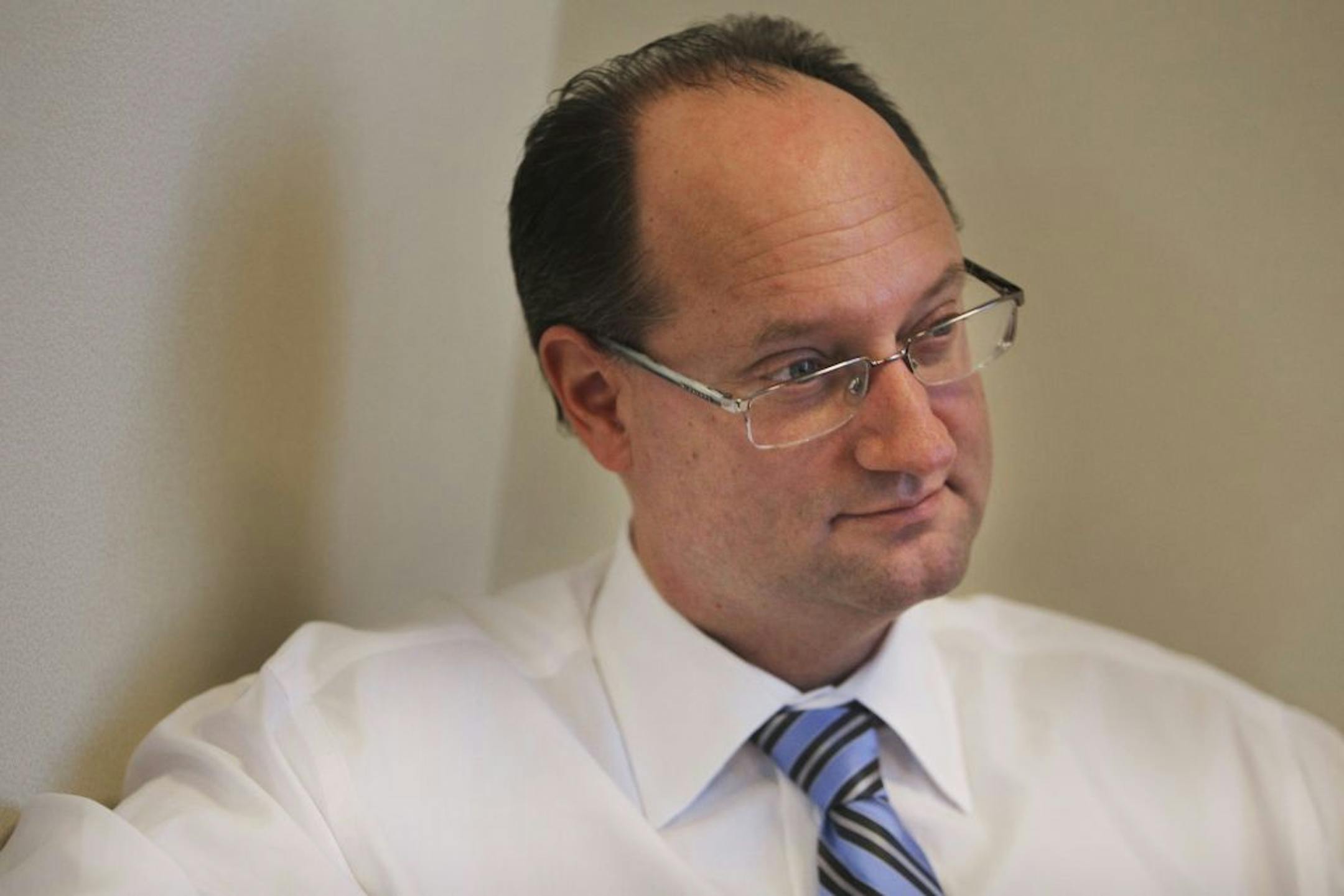 Scott Anderson, a senior economist at Wells Fargo, photographed in his office Tuesday, Dec. 20, 2011 in Minneapolis.
