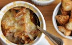 French Onion and Mushroom Soup.