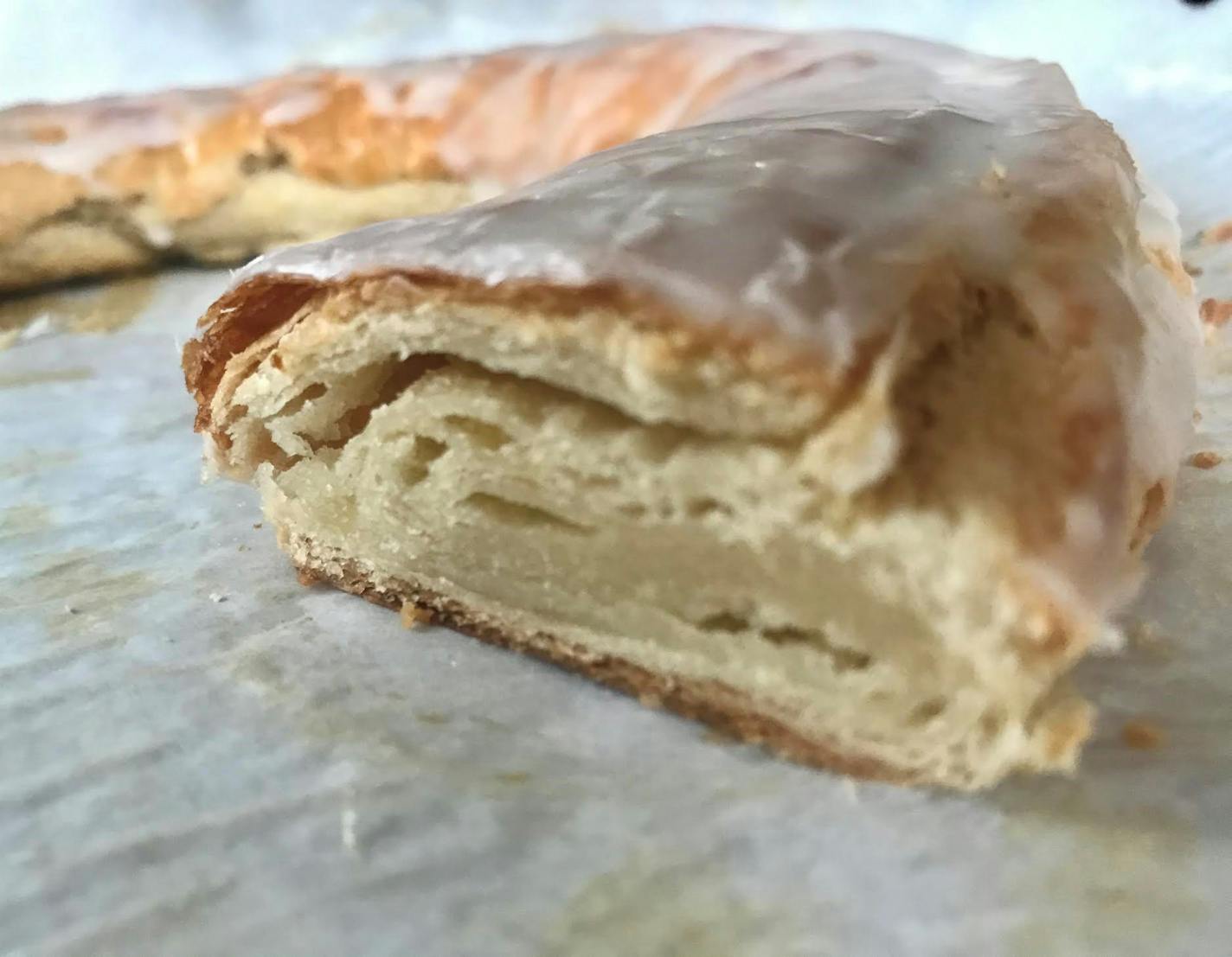 Almond kringle baked from "Midwest Made" recipe. Photo by Rick Nelson