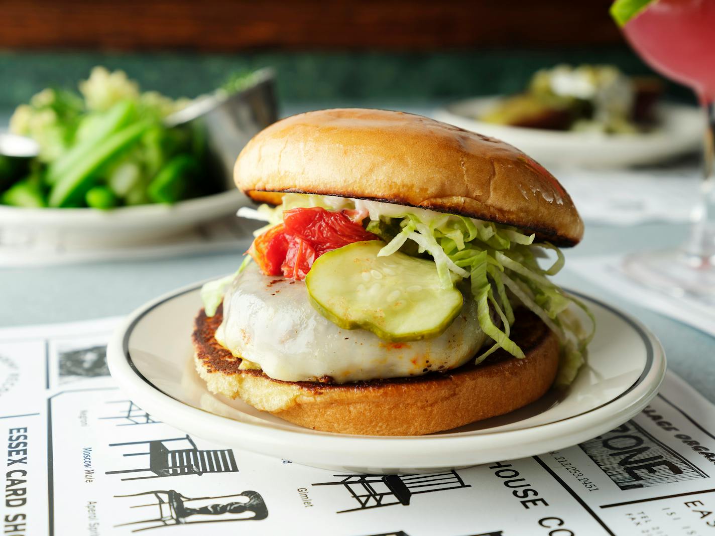 FILE — The Superiority Burger at Superiority Burger restaurant in New York on June 9, 2023. The meatless hamburger at Superiority Burger, in New York, is made with quinoa, chickpeas, and walnuts, and represents transparency and purity of ingredients that will be popular in 2024. (Karsten Moran/The New York Times)