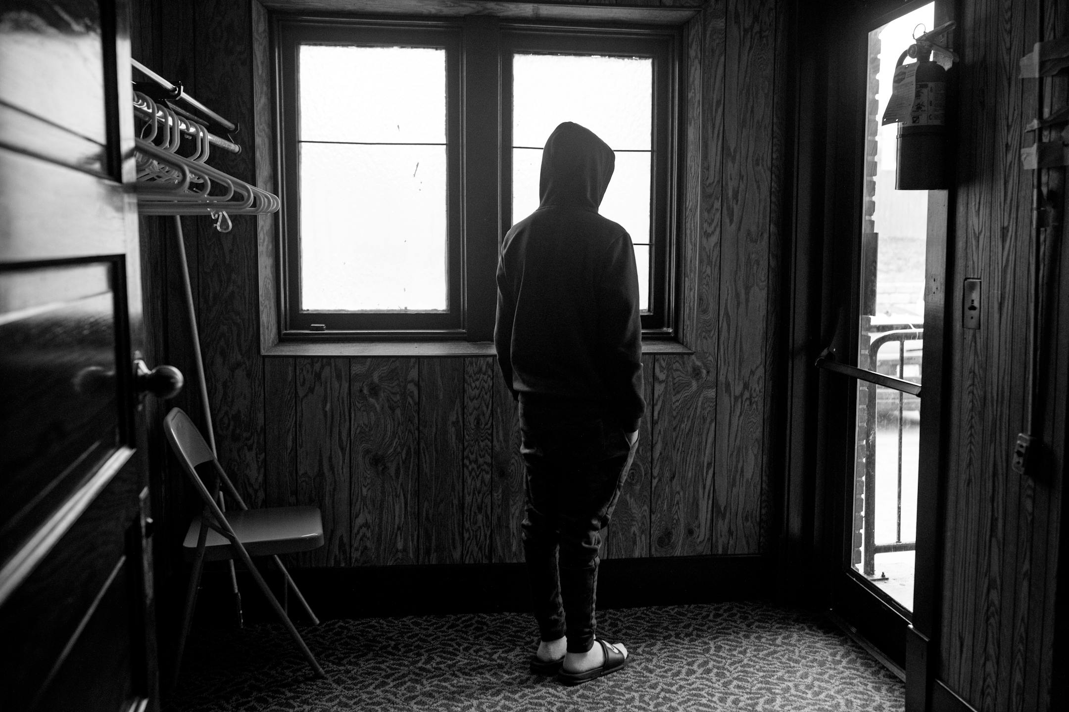 A 13-year-old boy working at an egg farm.
