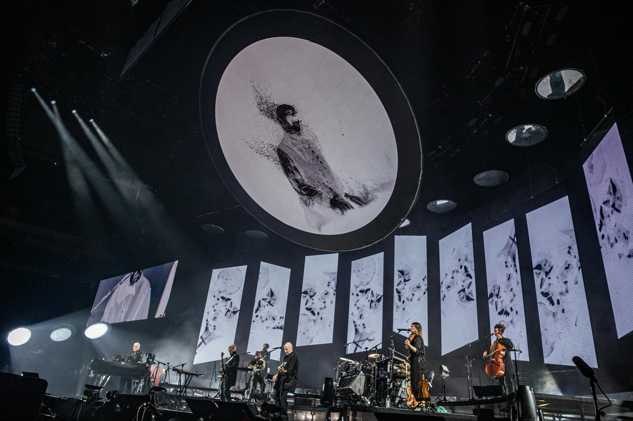 Peter Gabriel performs at the Xcel Center in St.Paul, Minn., on Tuesday, Oct. 3, 2023. ] RICHARD TSONG-TAATARII • richard.tsong-taatarii @startribune.com