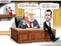 Sack cartoon: Checking in on the Oval Office