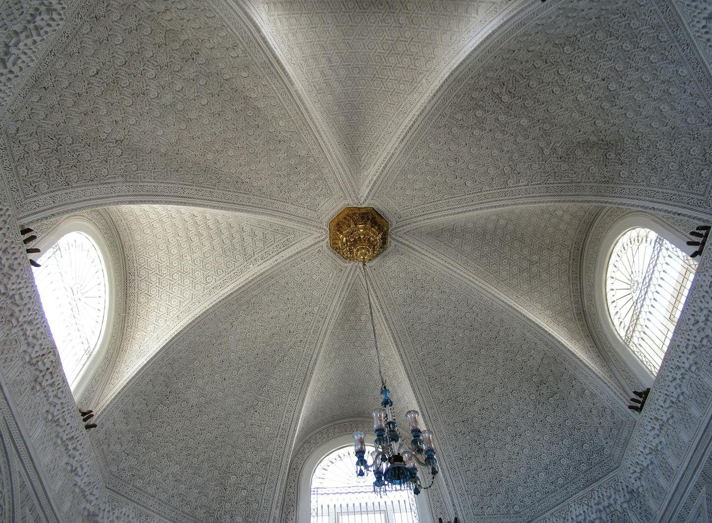 A dome in the Bardo's original palace shows the symmetry and exquisite detail of Islamic architecture. (Gayla Marty)