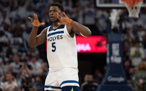 Minnesota Timberwolves guard Anthony Edwards (5).