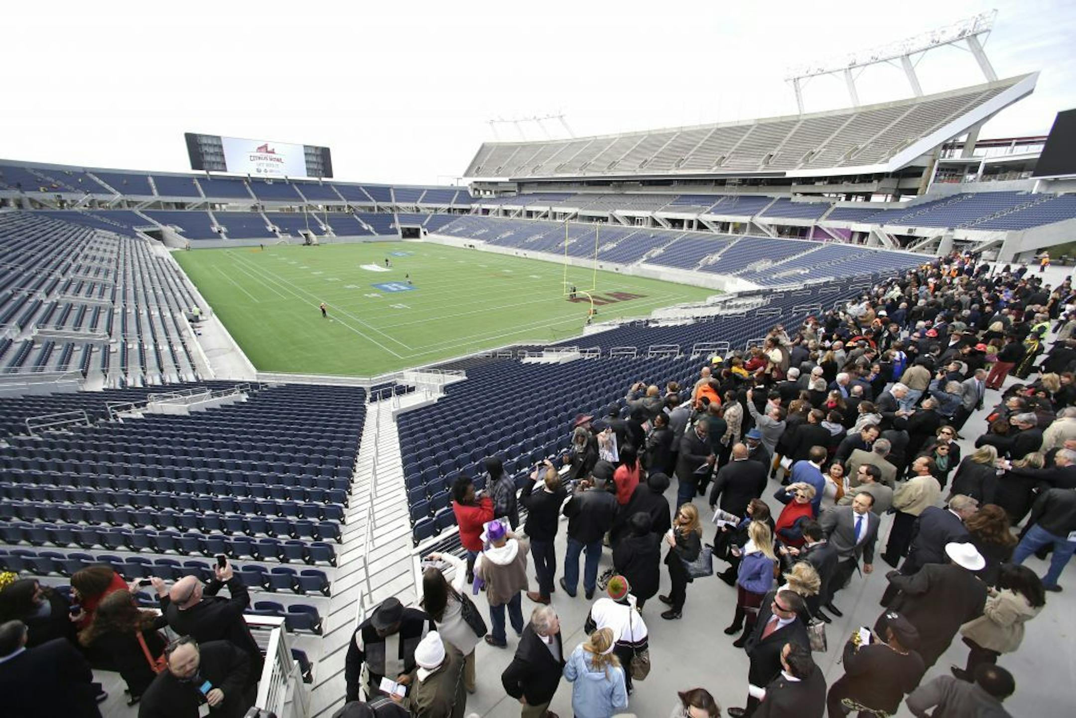 City officials and guests got a preview of the new Citrus Bowl stadium in Orlando in November. Almost 10 months of renovations have increased the nearly 80-year-old stadium to a capacity to more than 65,000.