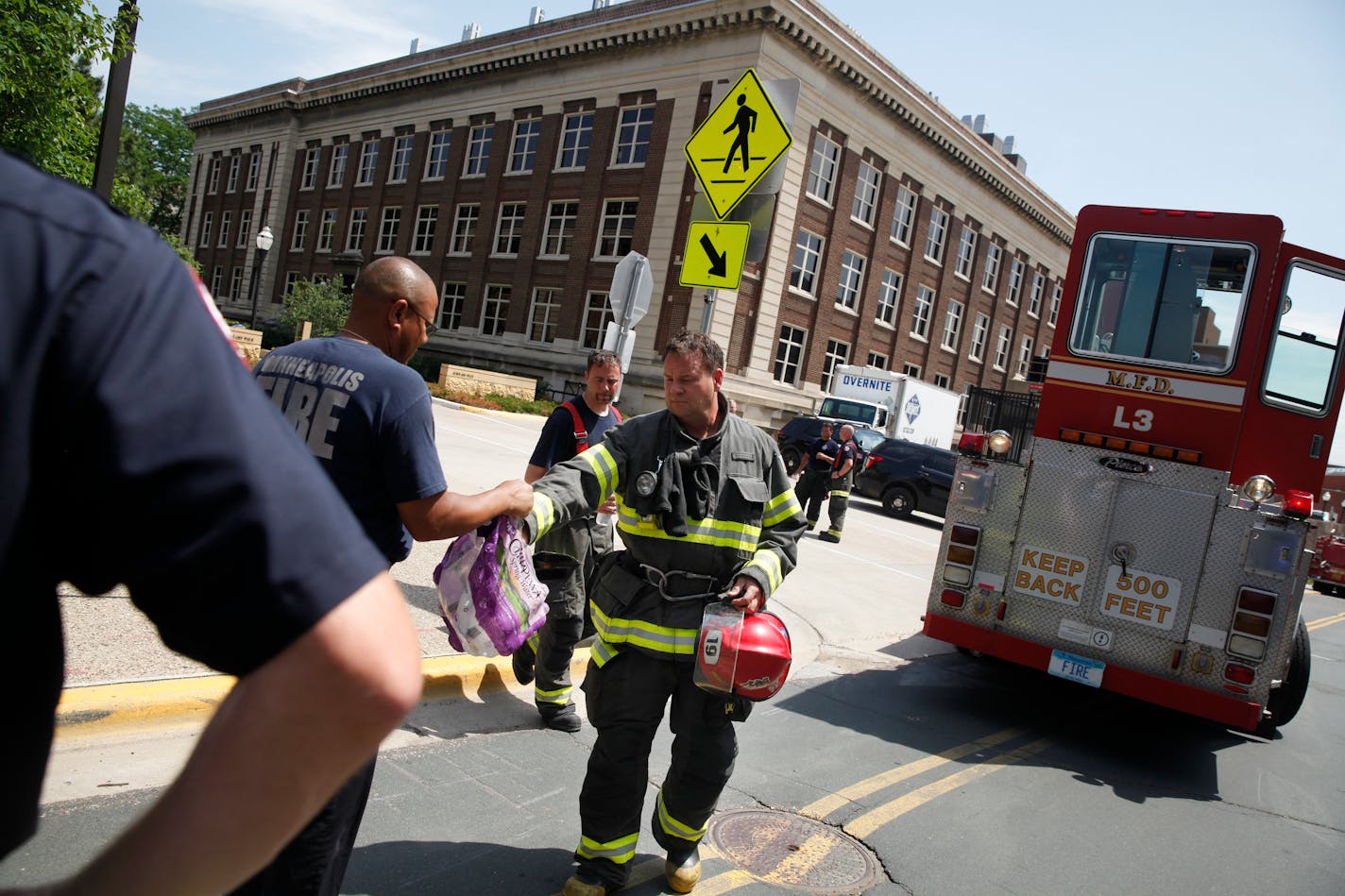 At the U of M campus, an explosion on the fourth floor of the chemistry building, Smith Hall, injured a student who was taken to HCMC on Tuesday, June 17, 2014.