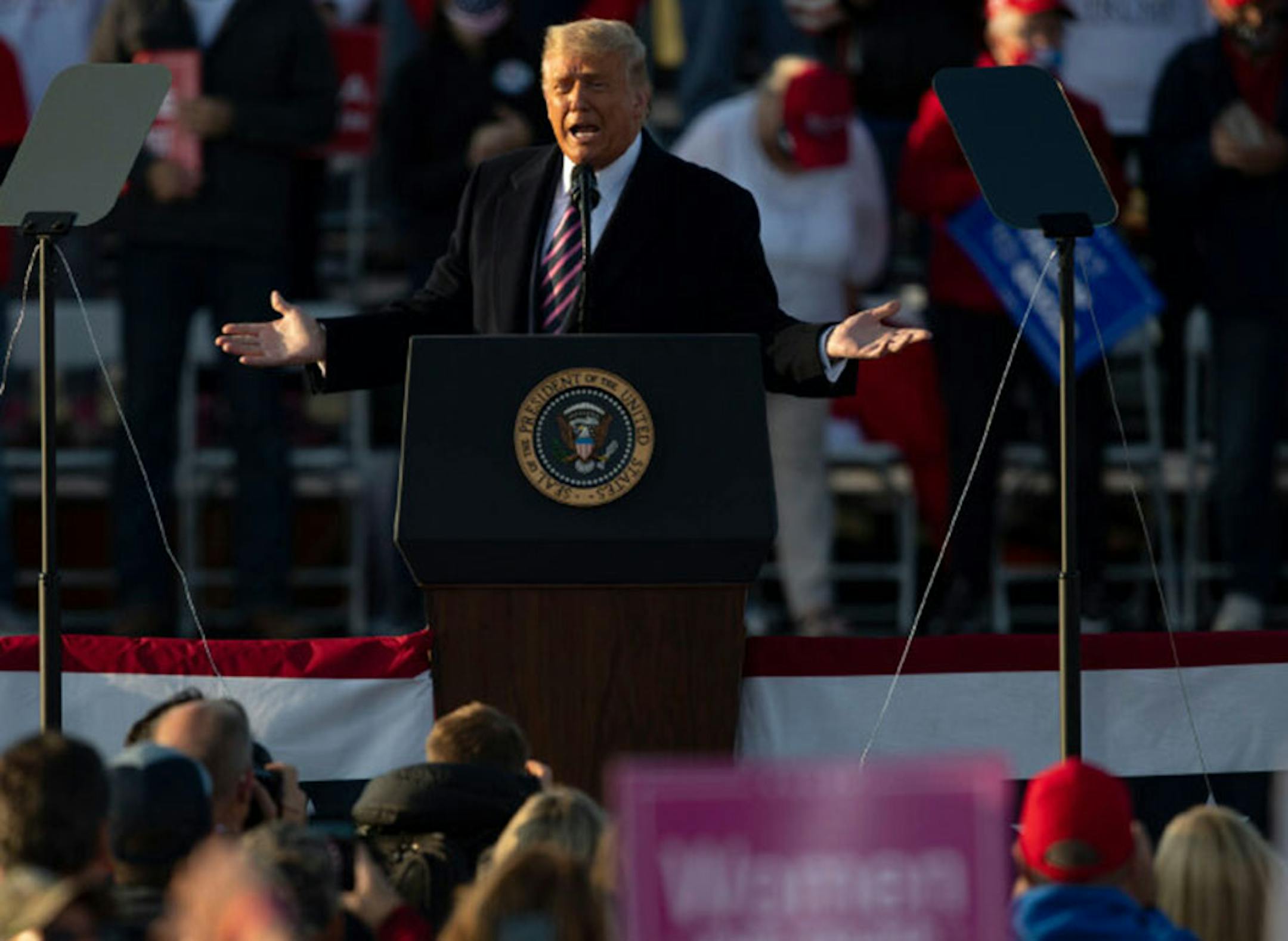 During his speech Friday night in Bemidji, President Donald Trump praised Confederate Gen. Robert E. Lee by saying: "He would have won, except for Gettysburg."