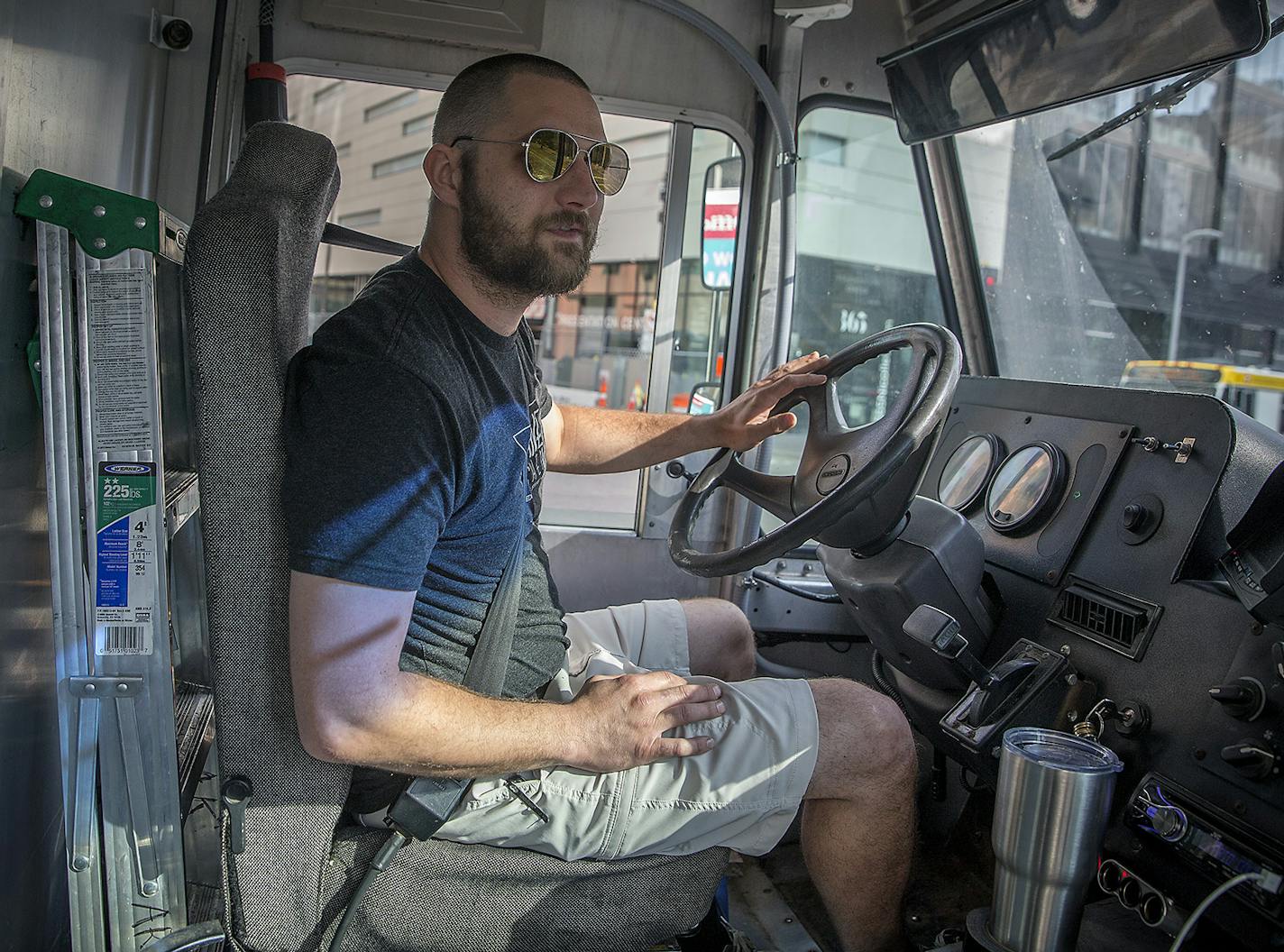 Arcane Kitchen's Lucas Ballweber searched for an open parking spot one recent morning near the food-truck mecca of 6th Street and 2nd Avenue S. in downtown Minneapolis.