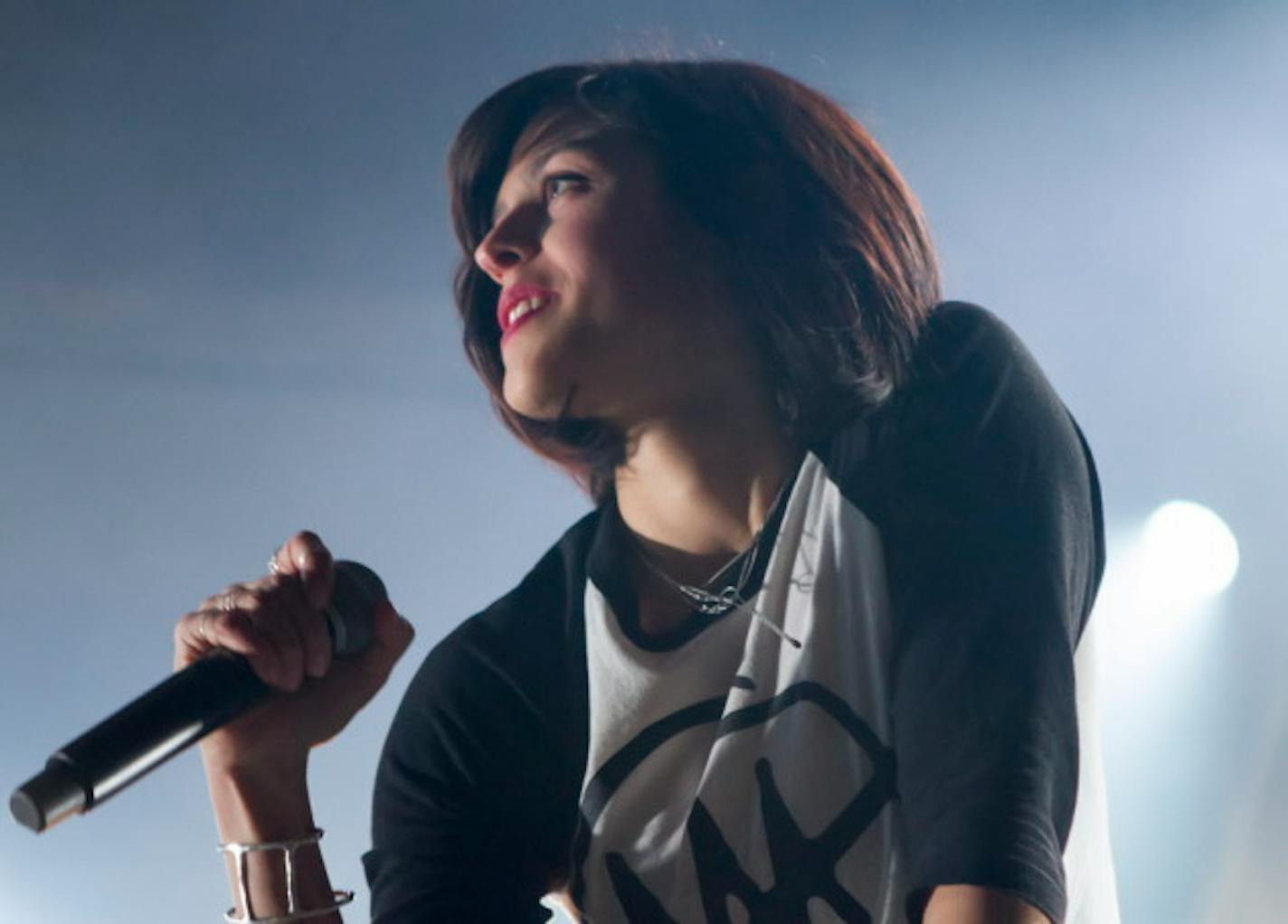 Doomtree's Dessa performs on the main stage at Doomtree Zoo on October 3, 2015 at CHS Field in St. Paul, Minnesota.[Special to Star Tribune Matt Blewett ' matt@mattebphoto.com 131220 20041398A Slug: DOOMTREE1004]