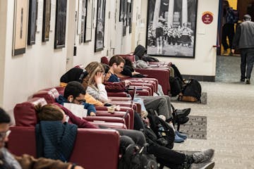 Students gathered Monday at Coffman Union on the University of Minnesota campus.