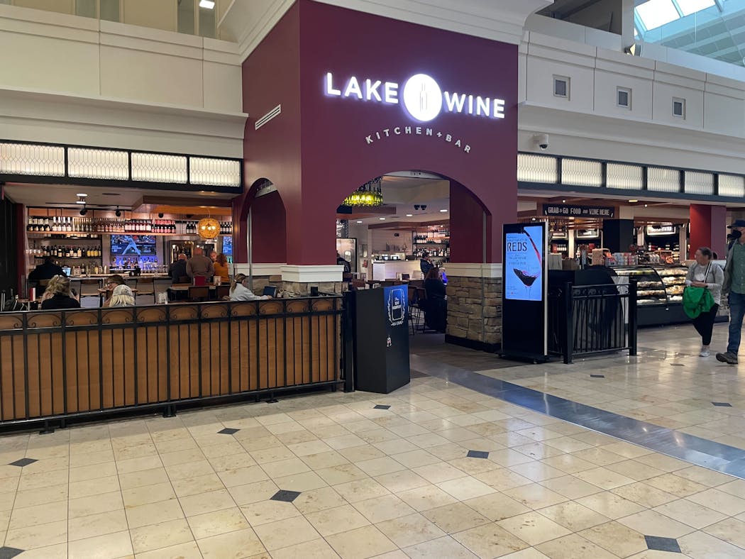 Lake Wine Kitchen + Bar at the Minneapolis-St. Paul International Airport reopened in August after remodeling took longer than expected because of the labor shortage.