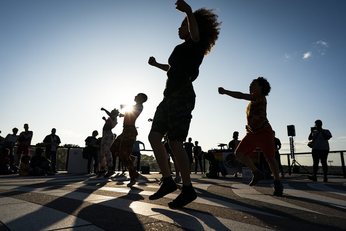 The troupe New Black City performed on the Walker Art Center rooftop terrace last summer.