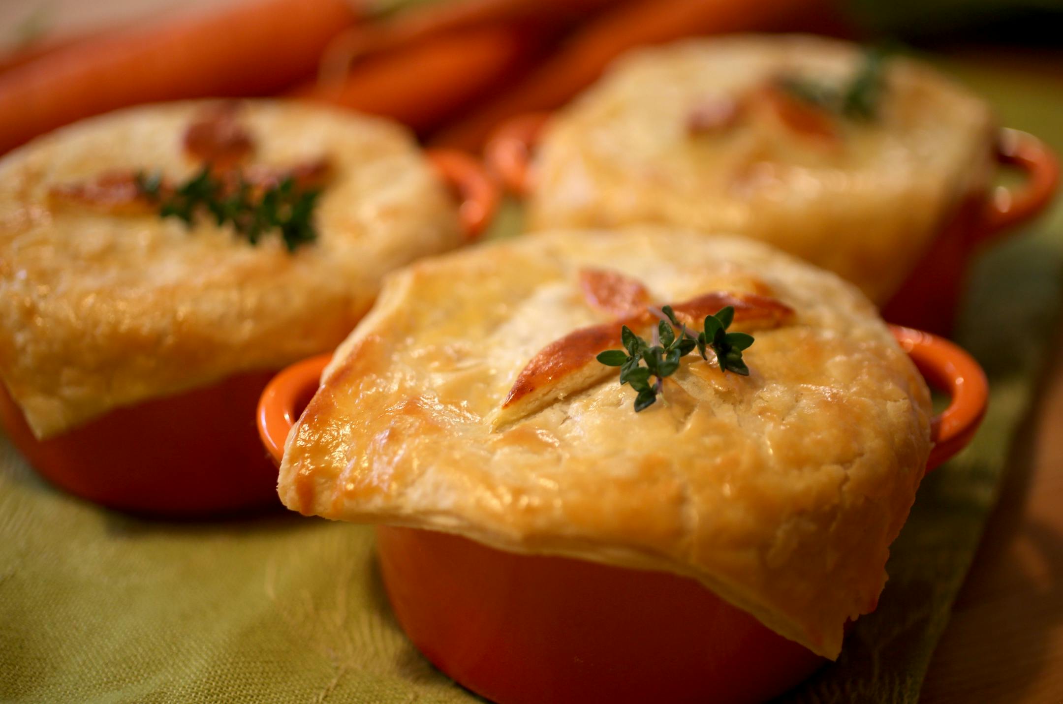 Turkey pot pie. Minneapolis, MN on October 31, 2013.