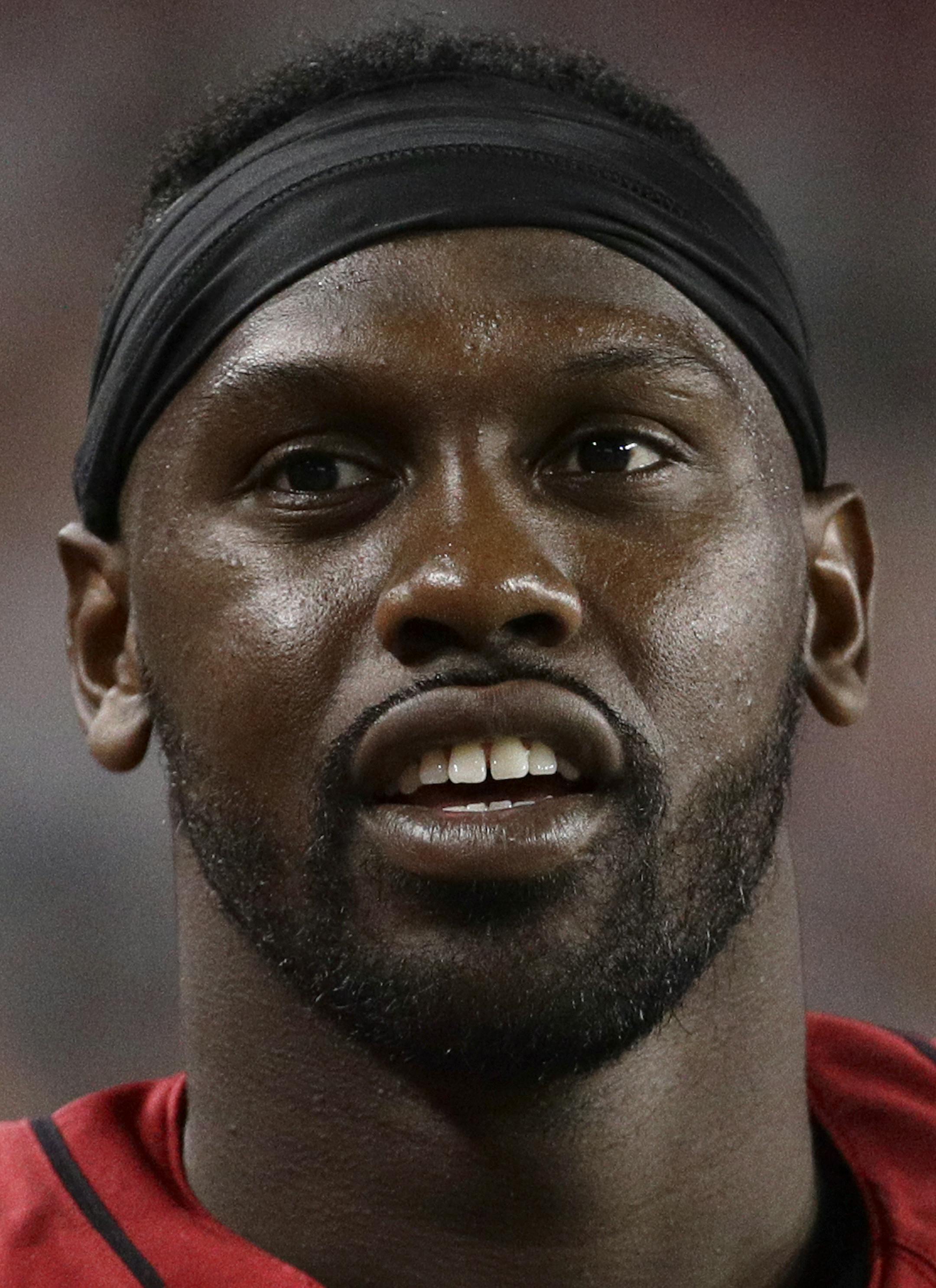 Arizona Cardinals defensive end Chandler Jones (55) during the first half of a preseason NFL football game against the Denver Broncos, Thursday, Aug. 30, 2018, in Glendale, Ariz. (AP Photo/Rick Scuteri)