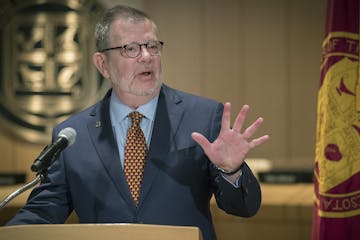 The University of Minnesota President Eric Kaler announced to the media that he is leaving effective July 2019, during a press conference in the MacNa