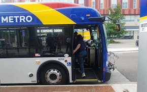 A Metro Transit B-Line bus made a training run this week ahead of Saturday's opening.