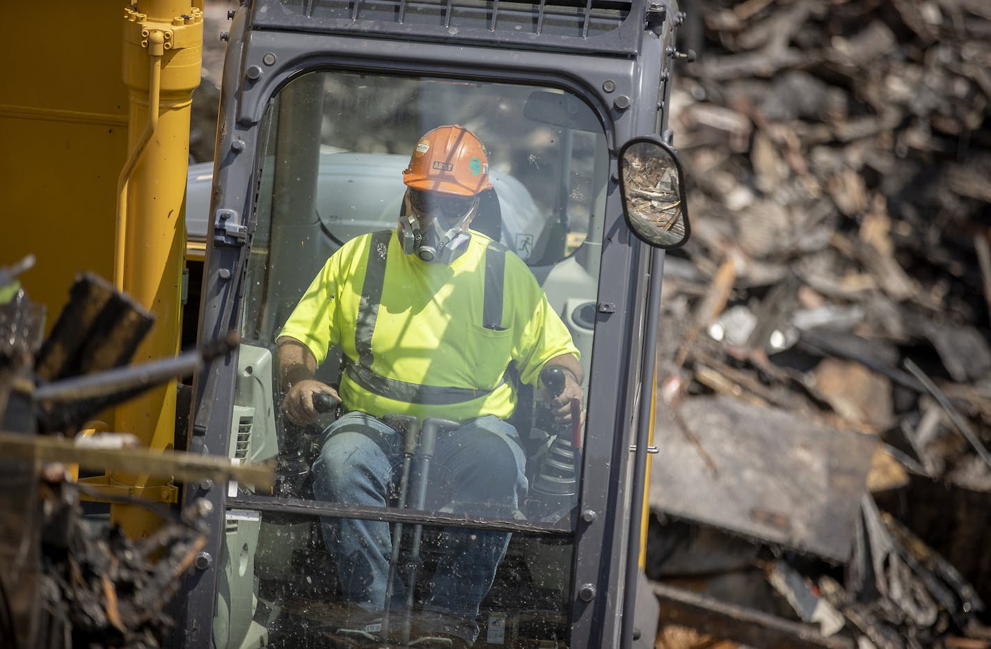 Rich Freese of Semple Excavating worked on demolishing the Sports Dome retail complex in St. Paul.