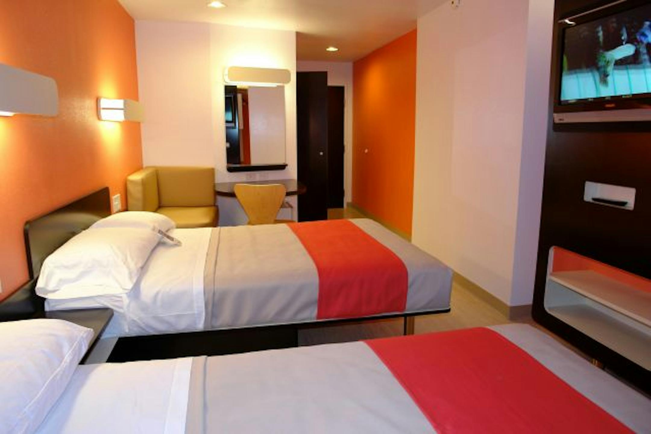 Motel 6 hired a London design firm to remodel rooms like this one in Addison, Texas in an undated photo. Over the last year or so, motel chains like Super 8 and Red Roof Inn have been getting a makeover.