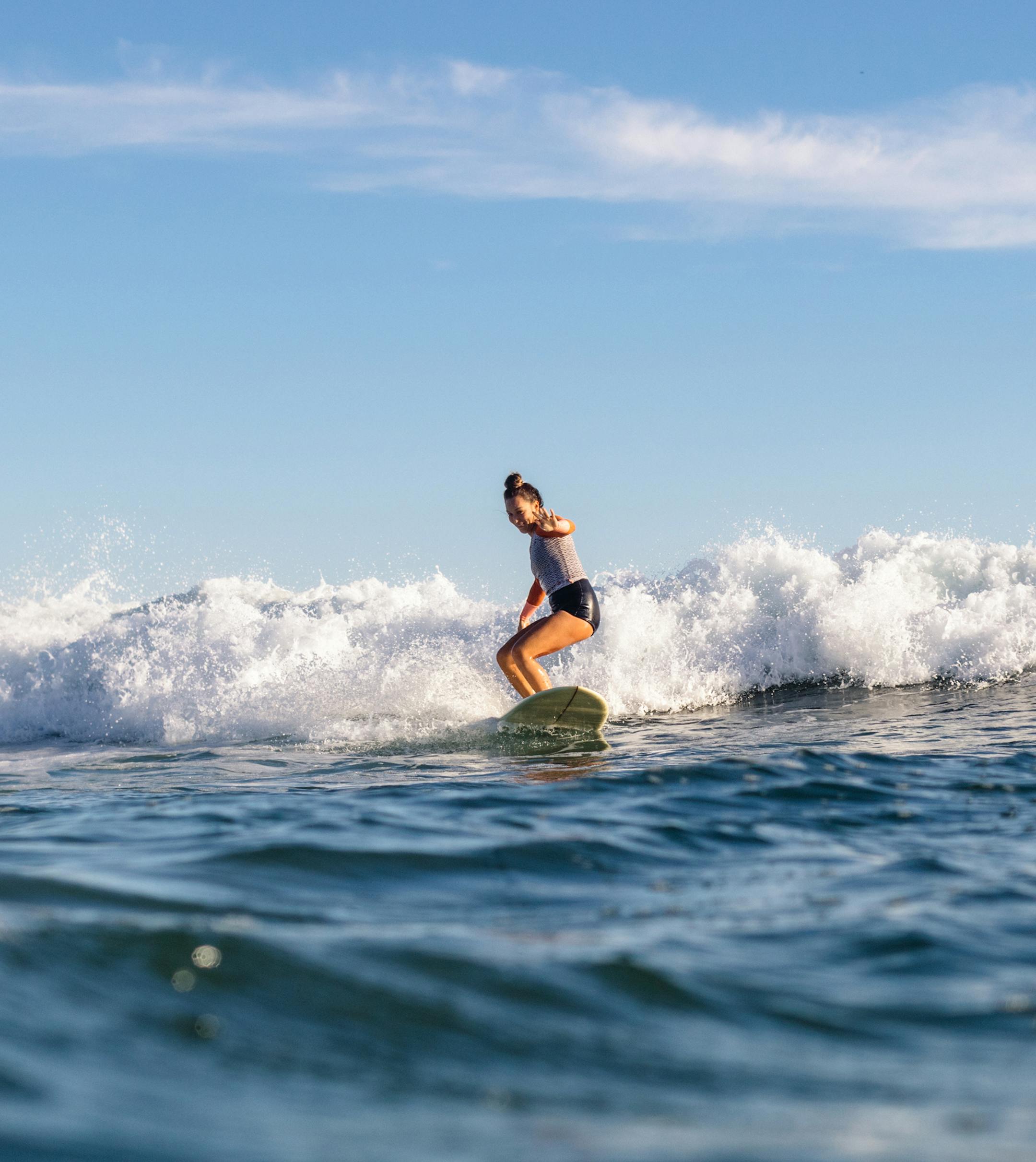 In an undated handout photo provided by Airbnb, a surfer in Sayulita, Mexico. As part of Airbnb's Experiences program, the company, in partnership with the World Surf League, will introduce 75 surfing-related activities and tours at more than 20 destinations worldwide. (Airbnb via The New York Times) -- NO SALES; FOR EDITORIAL USE ONLY WITH STORY SLUGGED AIRBNB SURFING BY SHIVANI VORA. ALL OTHER USE PROHIBITED.
