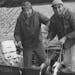 Minnesota State Attorney General Walter Mondale and Minnesota Governor Karl Rolvaag display their catch on opening day of the 1963 Minnesota fishing s