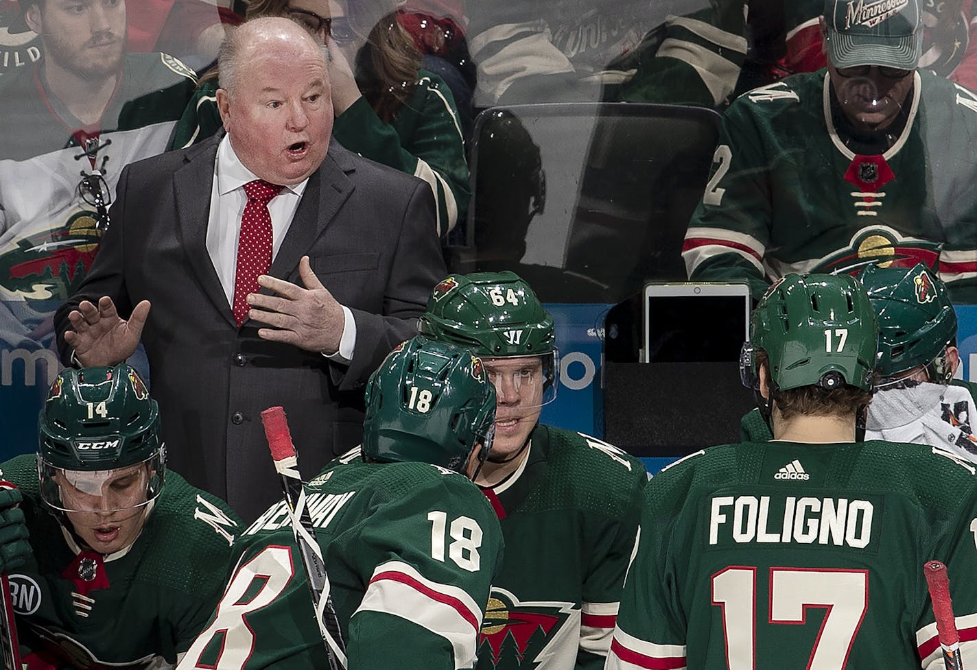 Wild head coach Bruce Boudreau