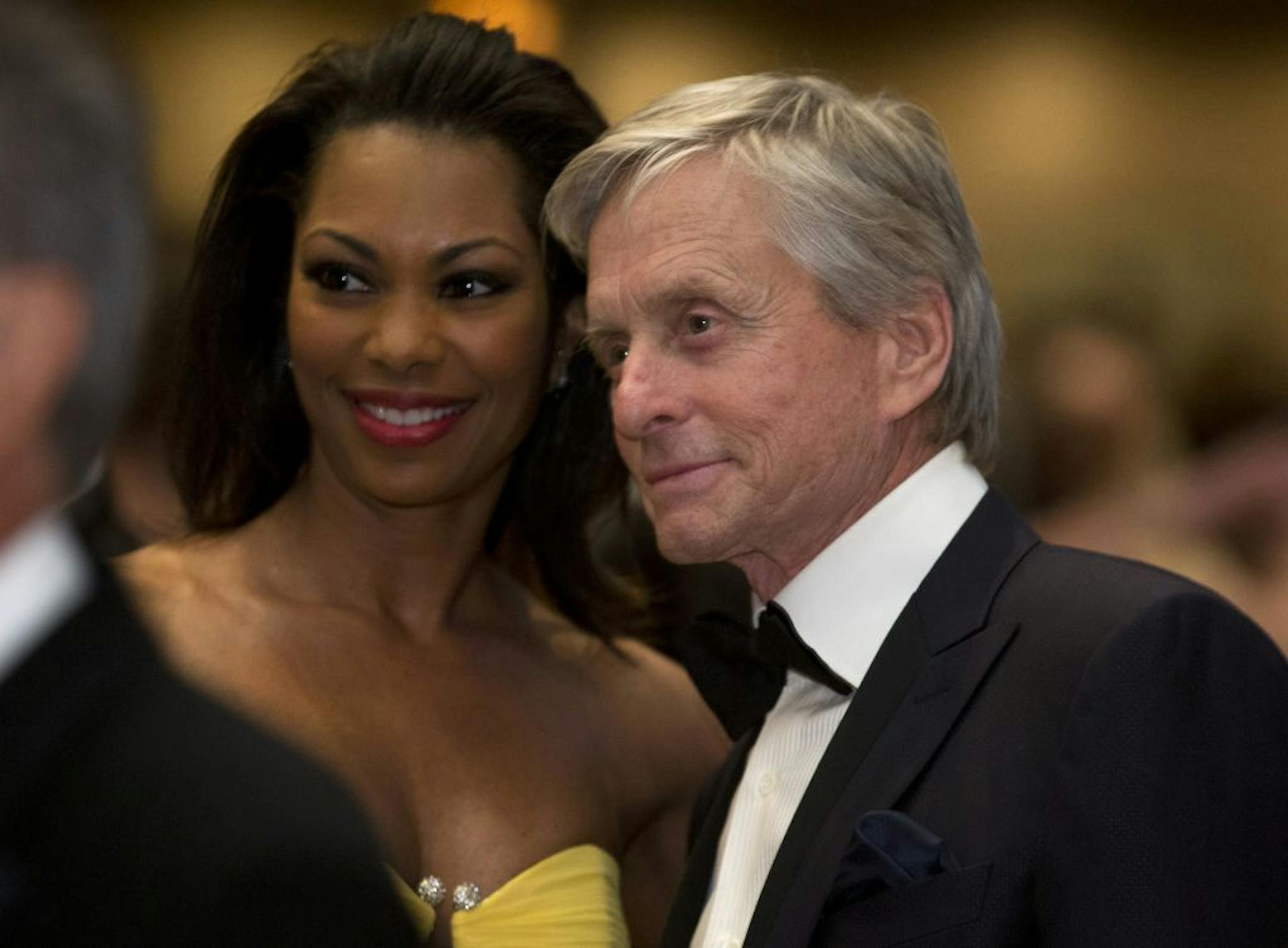 Michael Douglas poses for a photo during the White House Correspondents' Association Dinner at the Washington Hilton Hotel, Saturday, April 27, 2013, in Washington.