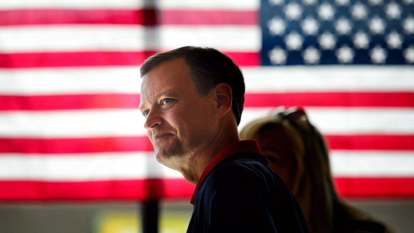 GOP candidate for Governor Jeff Johnson stopped into the GOP Victory Center in Waconia, Minn during Nickle Dickle Day Celebration in Waconia. ] Saturday September 13, 2014 GLEN STUBBE * gstubbe@startribune.com