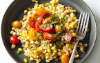 Hot and Tangy Pan Roasted Corn,