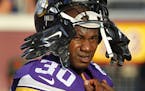 FILE - In this Aug. 15, 2015, file photo, Minnesota Vikings defensive back Terence Newman (30) watches during an preseason NFL football game against t