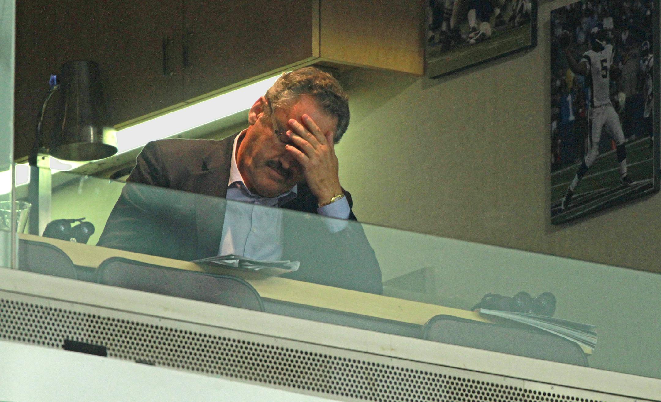 Minnesota Vikings owner Zygi Wilf. ] Mckenna Ewen MEWEN@startribune.com , September 25, 2011, Minneapolis, Minn, Mall of America Field , The Metrodome , NFL , NFL , Minnesota Vikings vs. Detroit Lions