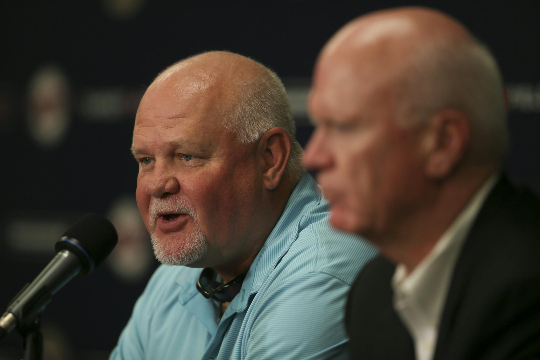 The Minnesota Twins announced Monday that they agreed to a two-year contract extension with Manager Ron Gardenhire. Twins Manager Ron Gardenhire spoke at a news conference at Target Field Monday afternoon, September 30, 2013 in Minneapolis. At right is Twins General Manager Terry Tyan.