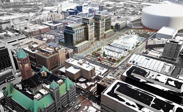 image embargoed until 1p.- 05/14/13 ---Ryan Companies proposal for a $400 million redevelopment of five blocks now dominated by surface parking lots b