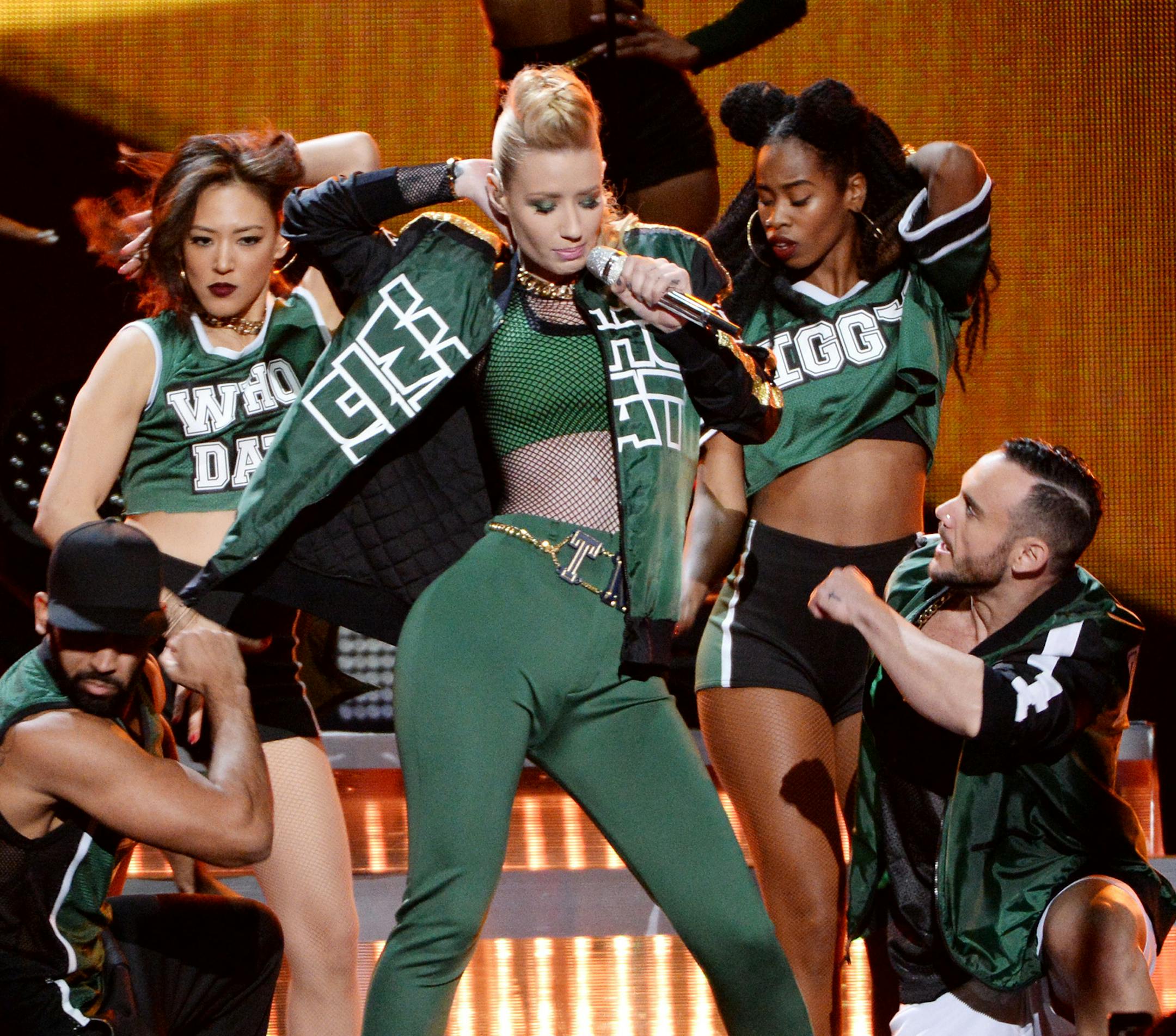 Iggy Azalea performs at Z100 Jingle Ball at Madison Square Garden, Friday, Dec. 12, 2014, in New York. (Photo by Evan Agostini/Invision/AP)
