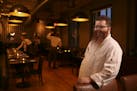 Chef Mike DeCamp in the dining room at Monello Wednesday evening.