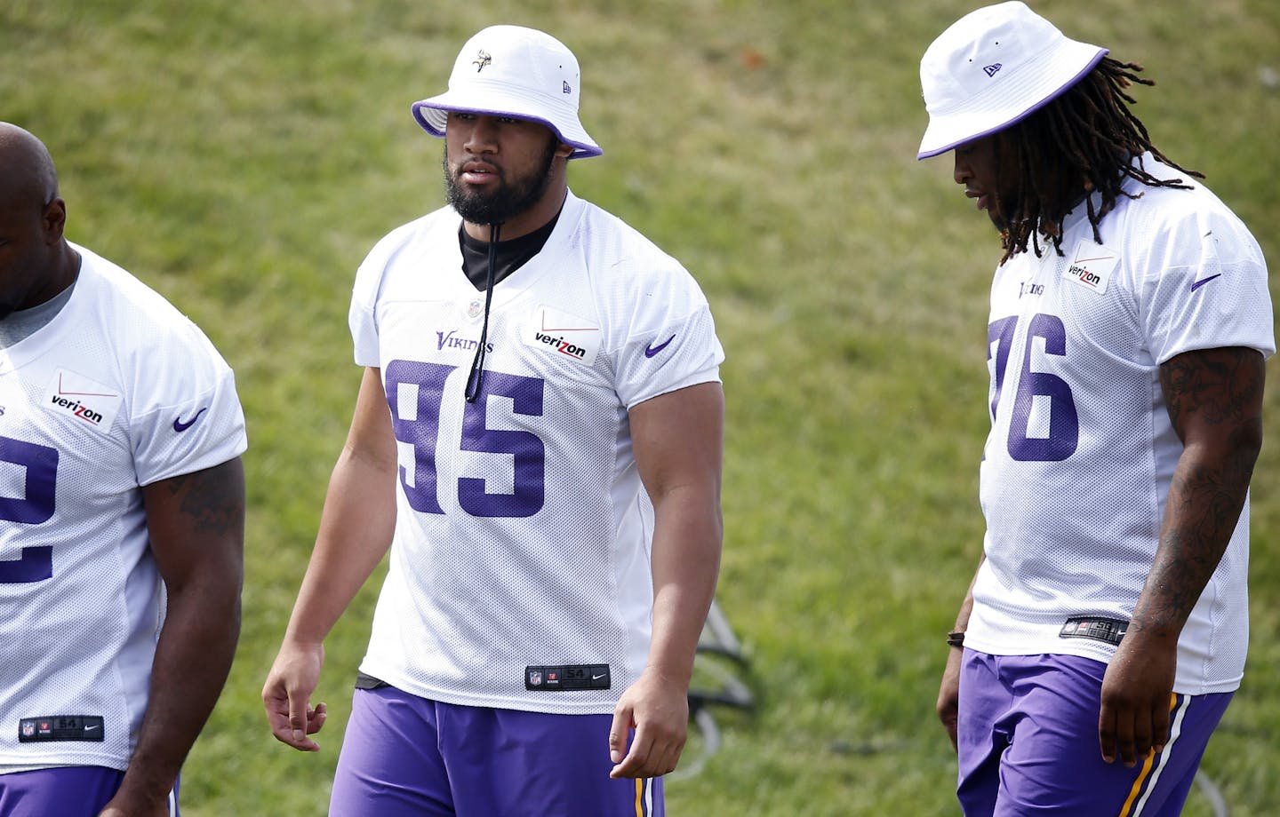 Vikings rookie defensive end Scott Crichton (95)