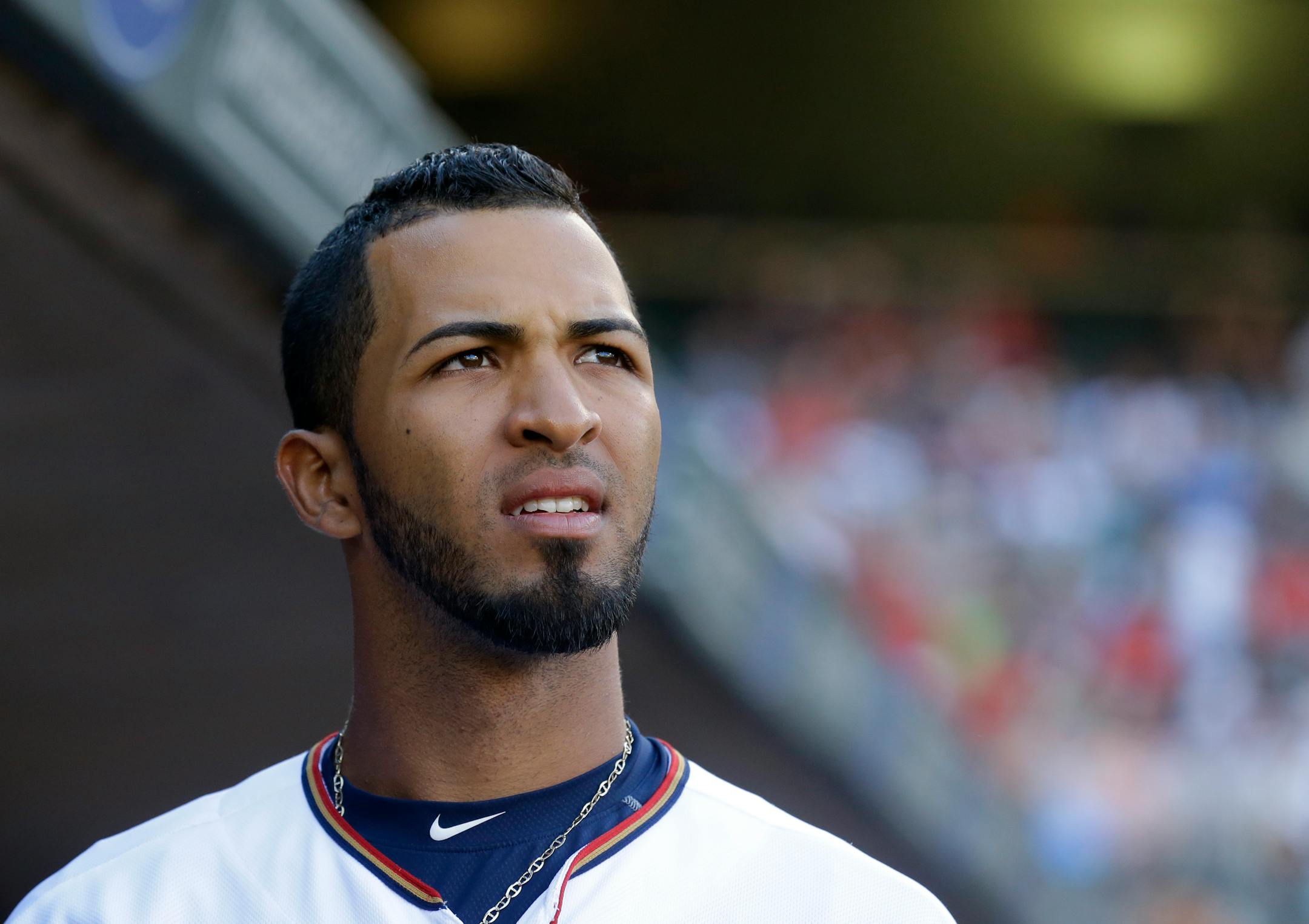 Twins left fielder Eddie Rosario.