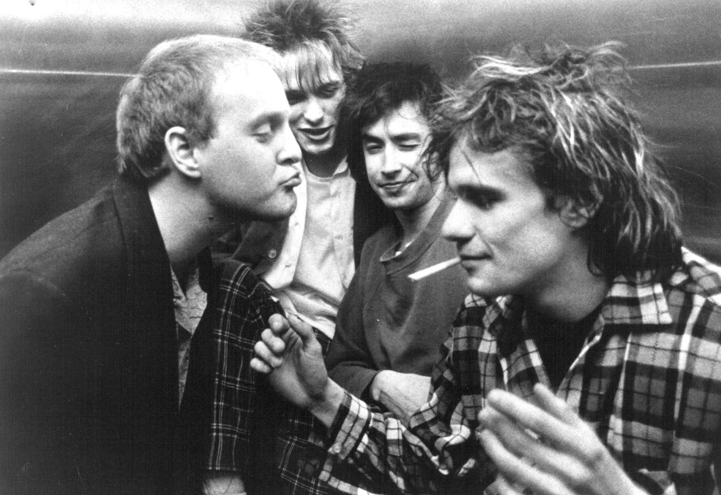 The Replacements Left to Right: Bob Stinson (Lead Guitar), Tommy Stinson (Bass), Chris Mars (Drums), Paul Westerberg (Rhythm Guitar, Vocals). Dan Corrigan, Twin Tone Records ORG XMIT: MIN2014081315333061