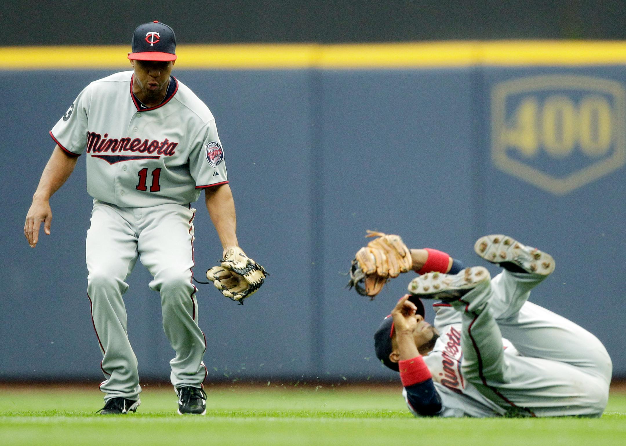 Twins center fielder Ben Revere (11) and infielder Alexi Casilla were two players who were instrumental in the team's eight-game winning streak this month.