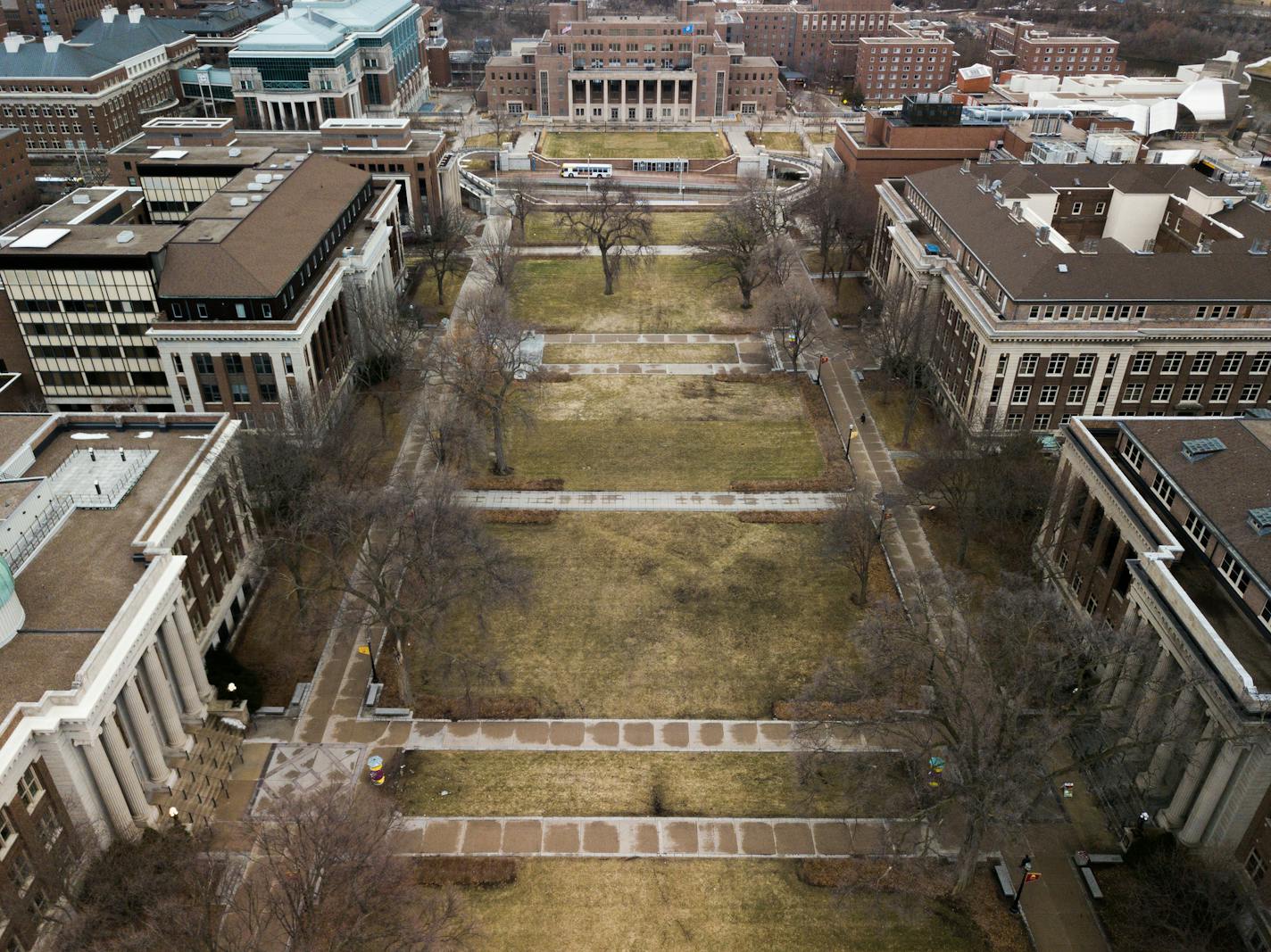 The University of Minnesota campus was already uncharacteristically absent of students March 16 after classes were canceled.