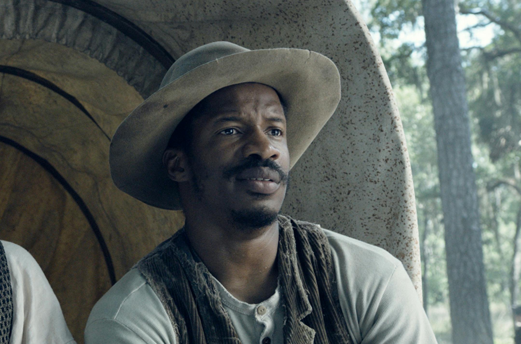 In this image released by Fox Searchlight Pictures, Armie Hammer portrays Samuel Turner, left, and Nate Parker portrays Nat Turner in a scene from "The Birth of a Nation." (Fox Searchlight Pictures via AP) ORG XMIT: NYET130