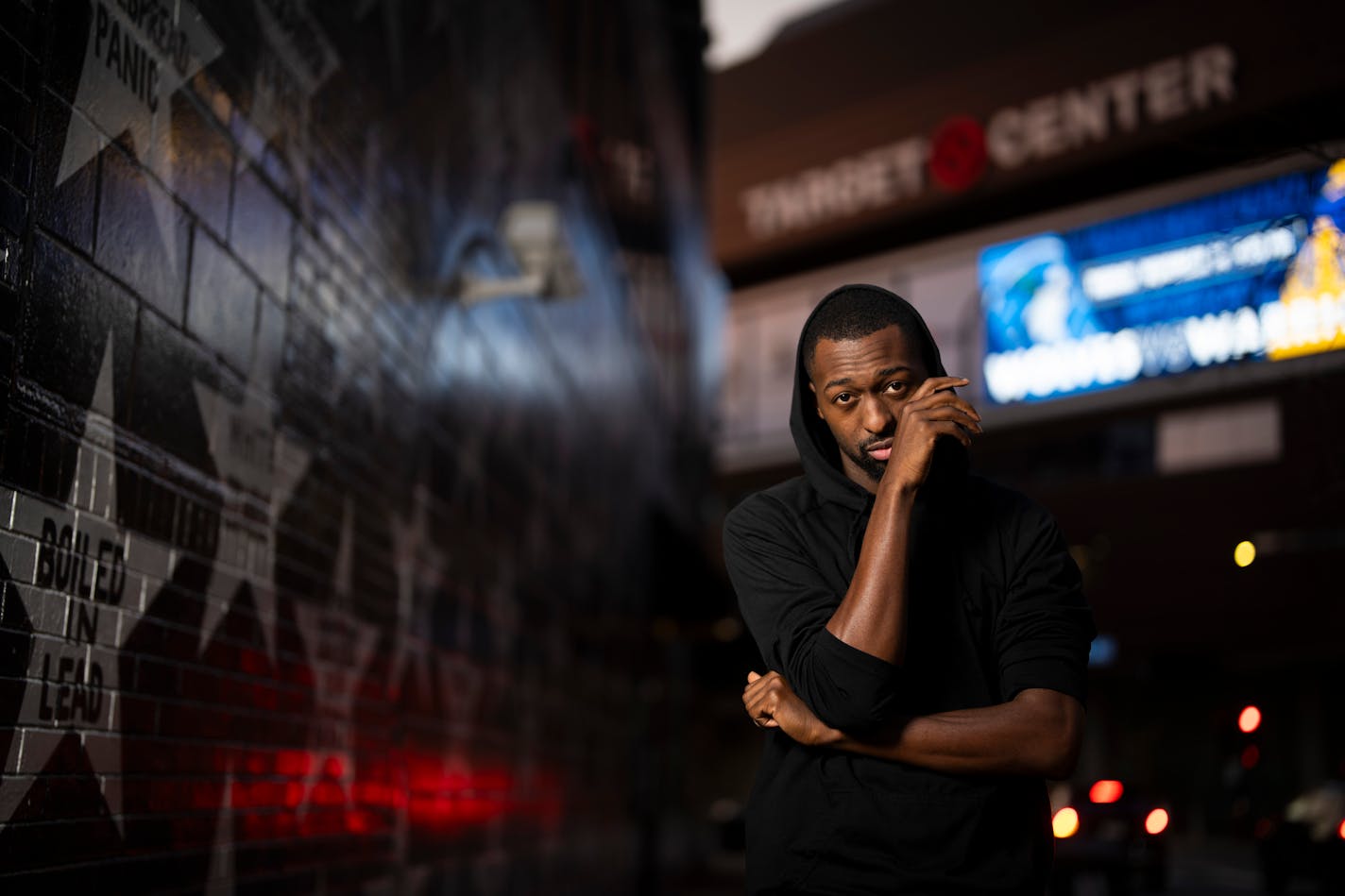 Rapper Dwynell Roland photographed outside First Avenue and Target Center on Tuesday, Nov. 14, 2023 in Minneapolis, Minn. ] RENEE JONES SCHNEIDER • renee.jones@startribune.com